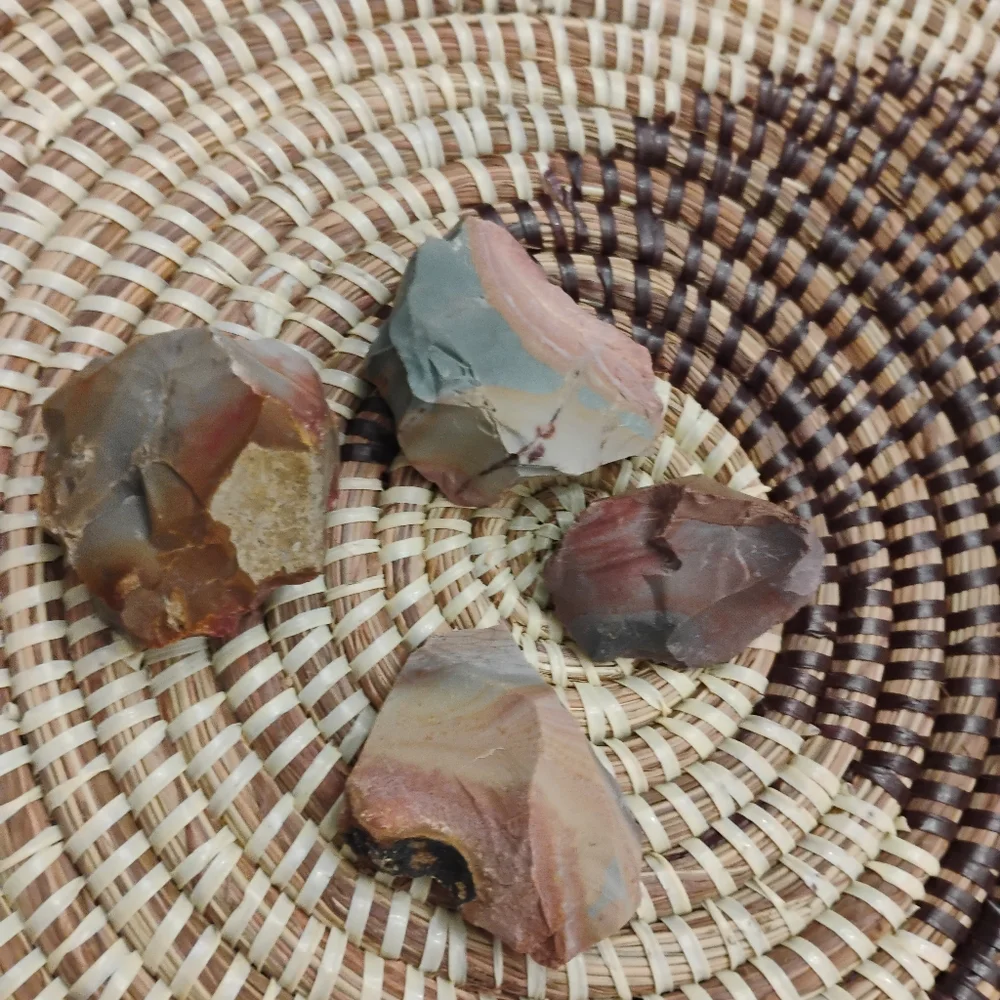 Set of 4 Desert Jasper Stones - Raw NEW